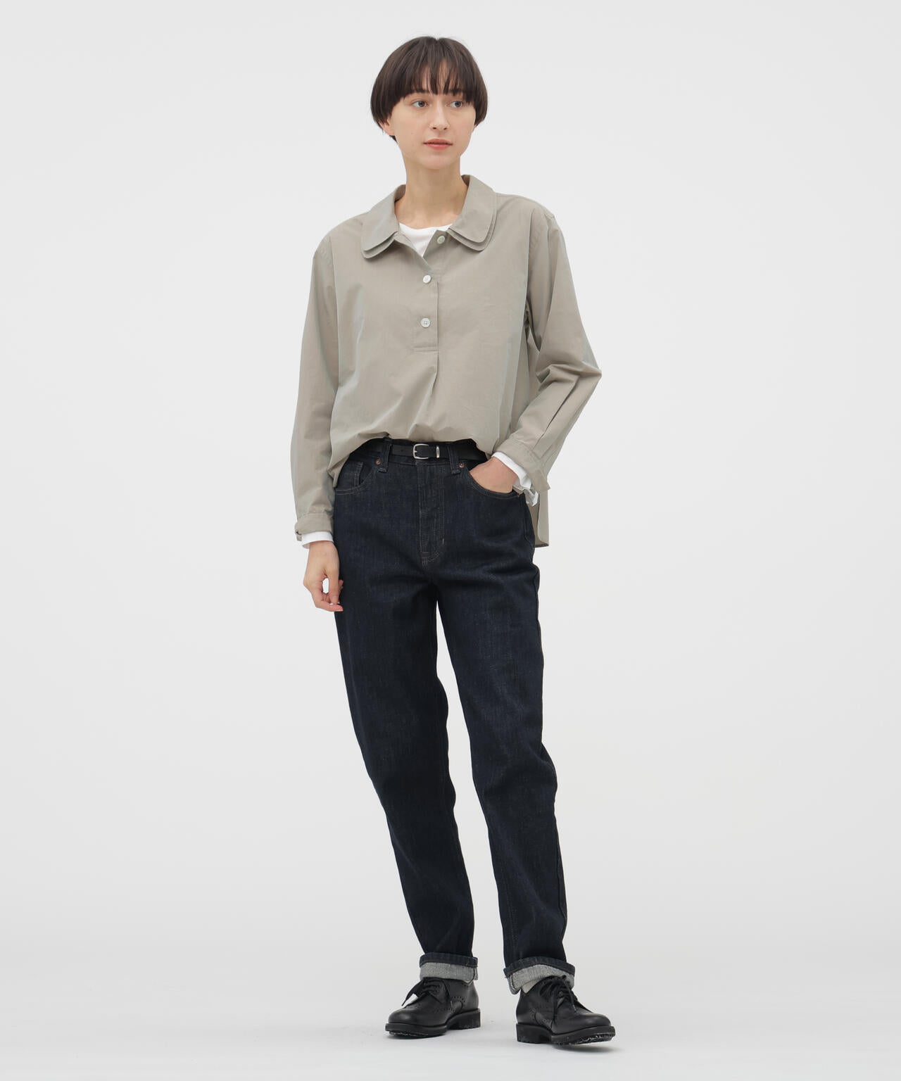 未使用 マーガレットハウエル　コットンシャツ WASHED COTTON SHIRT | MARGARET HOWELL（マーガレット・ハウエル