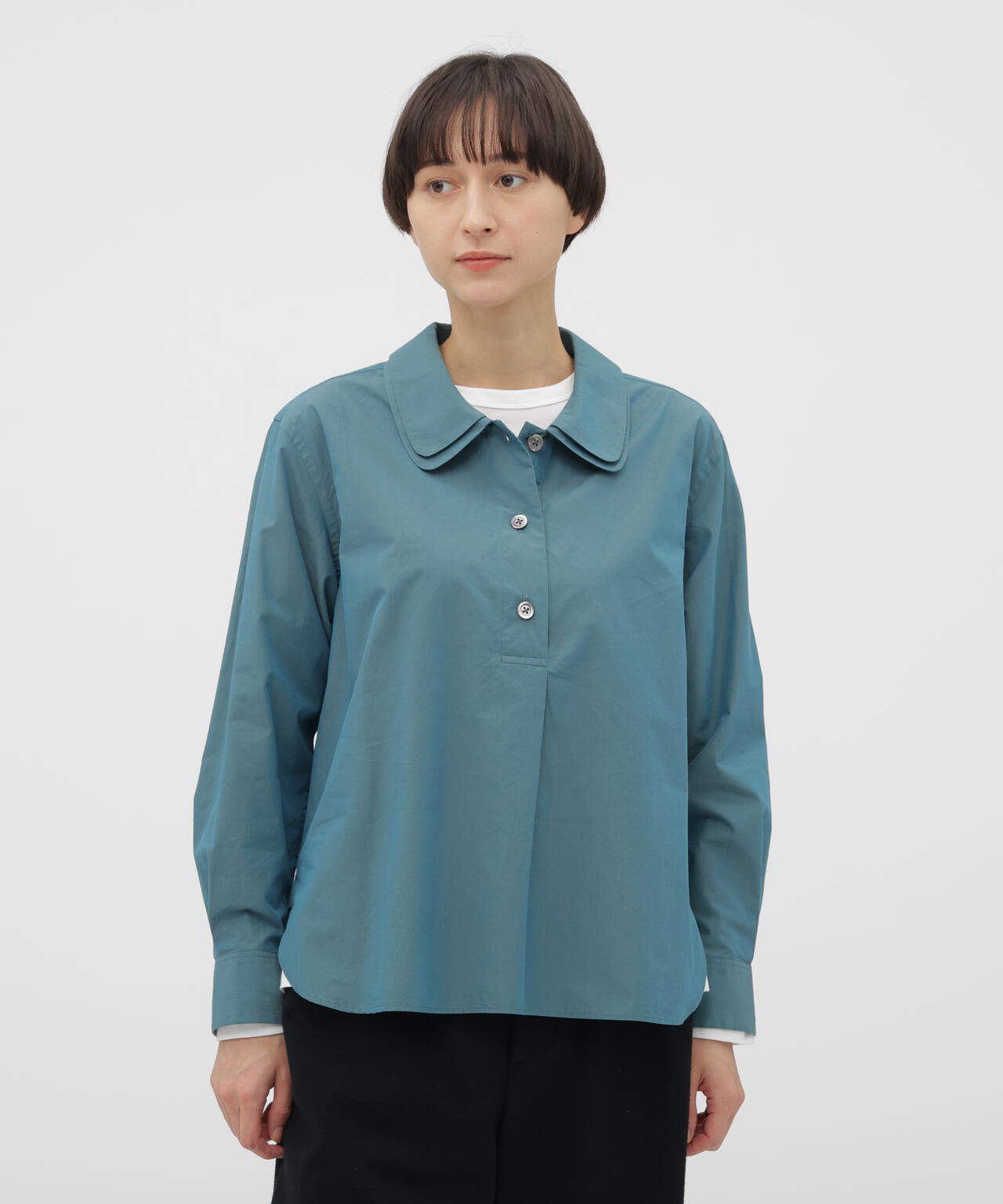 CHAMBRAY COTTON POPLIN SHIRT