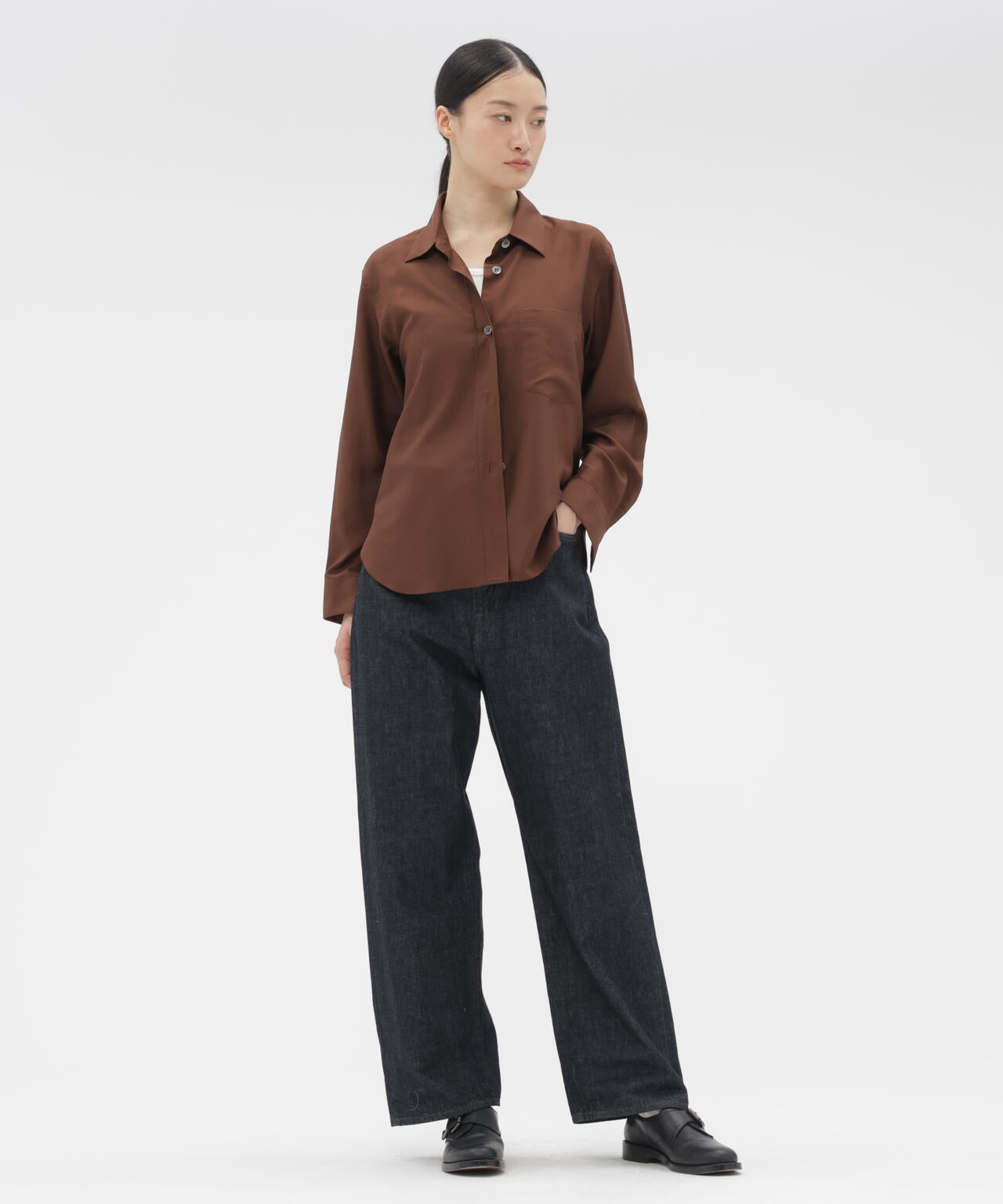 MATT SILK SHIRT | MARGARET HOWELL（マーガレット・ハウエル