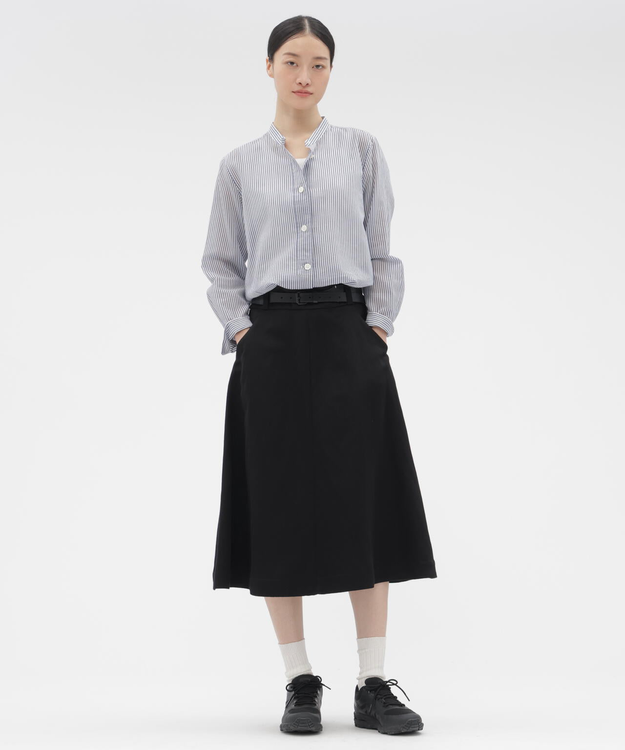COTTON SILK STRIPE SHIRT | MARGARET HOWELL（マーガレット・ハウエル