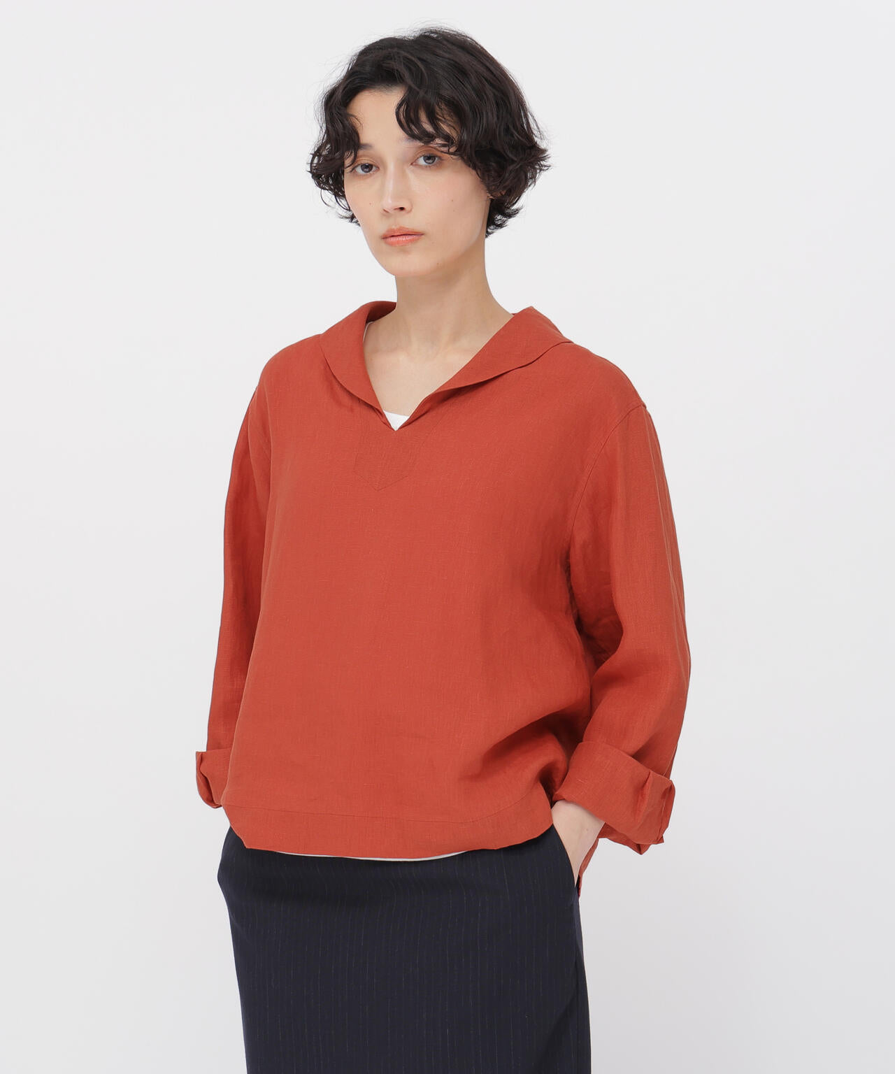 Tシャツ(半袖/袖なし) MARGARET HOWELL | SHIRTING LINEN III SHIRTING LINEN | MARGARET HOWELL