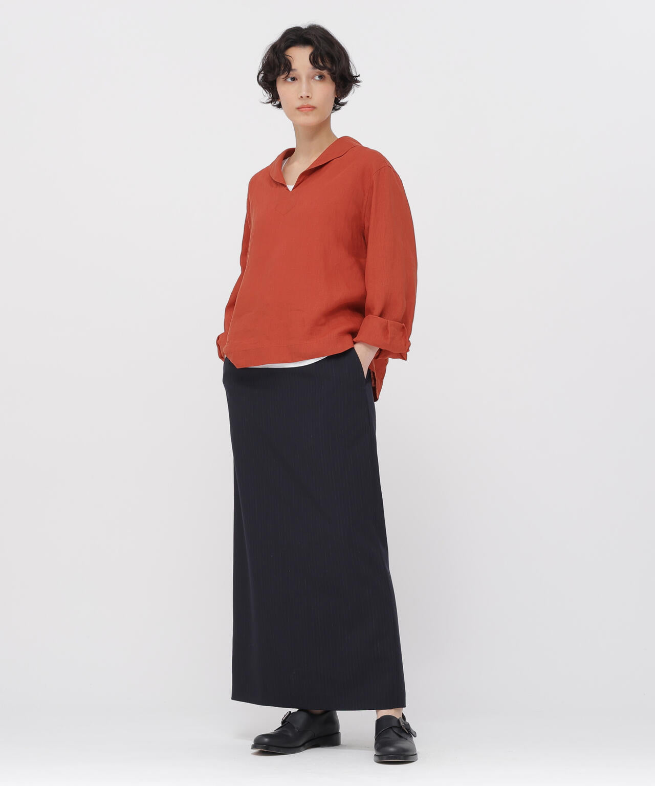 SHIRTING LINEN SHIRT | MARGARET HOWELL（マーガレット・ハウエル