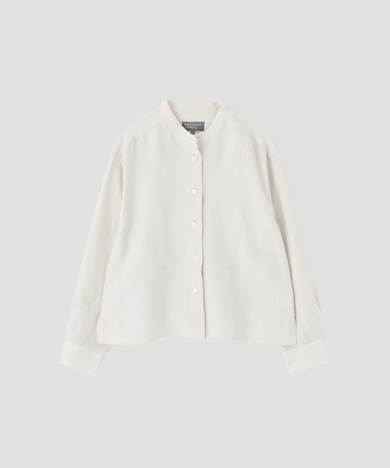 美品　24SS マーガレットハウエル SHIRTING LINEN シャツ白 Ⅲ SHIRTING LINEN SHIRT | MARGARET HOWELL（マーガレット・ハウエル