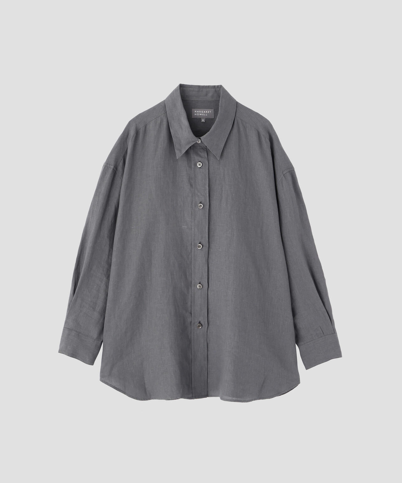 ★日本製 MARGARET HOWELL リネンコットン スタンドカラー シャツ SHIRTING LINEN SHIRT | MARGARET HOWELL（マーガレット・ハウエル