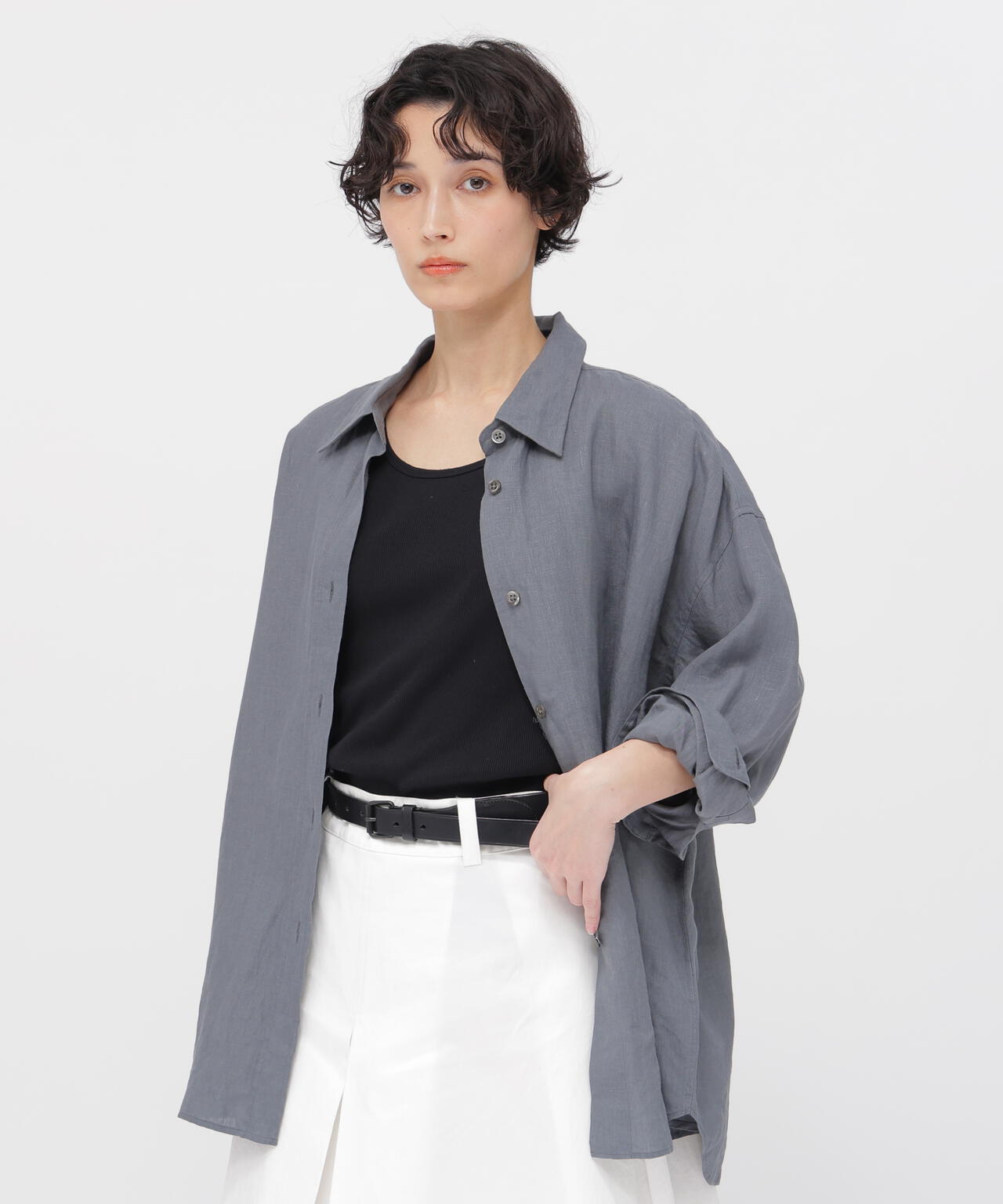 SHIRTING LINEN SHIRT | MARGARET HOWELL（マーガレット・ハウエル