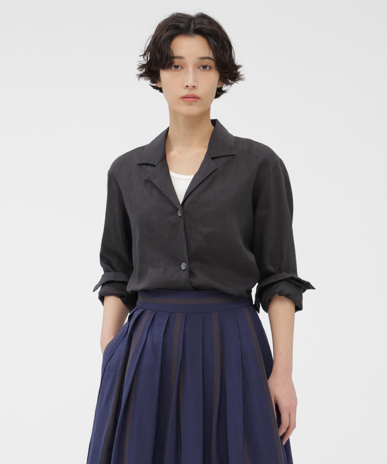 LIGHT WEIGHT LINEN SHIRT | MARGARET HOWELL（マーガレット・ハウエル