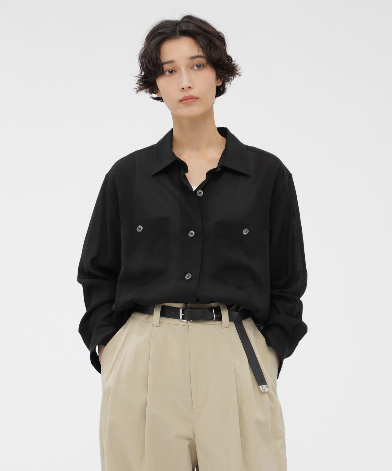 まあー様 CUPRA VOILE PANAMA SHIRT | MARGARET HOWELL（マーガレット・ハウエル