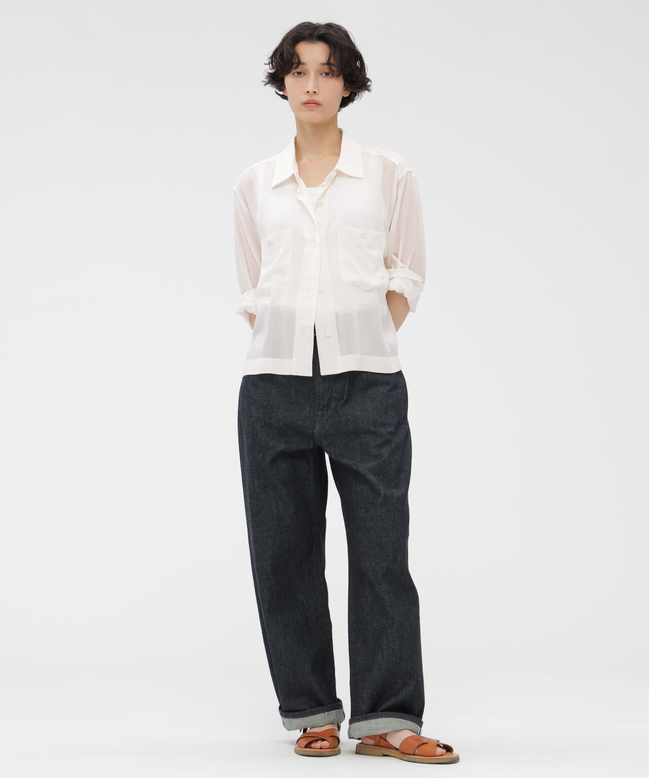 CUPRA VOILE PANAMA SHIRT | MARGARET HOWELL（マーガレット・ハウエル