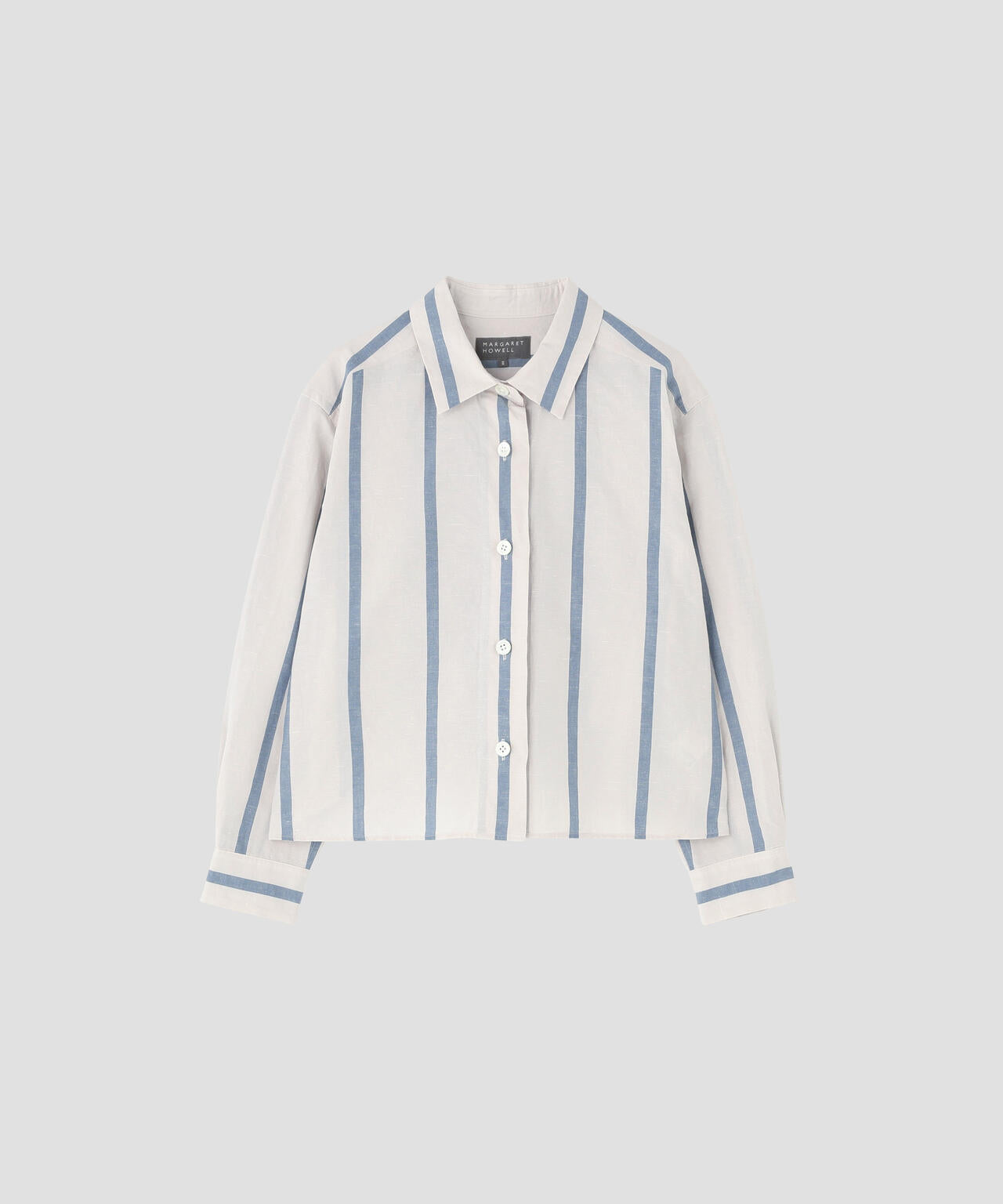 BOLD STRIPE COTTON LINEN SHIRT | MARGARET HOWELL（マーガレット
