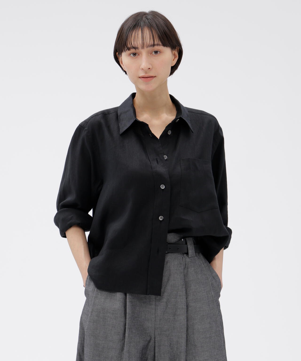 LIGHTWEIGHT LINEN SHIRT | MARGARET HOWELL（マーガレット・ハウエル