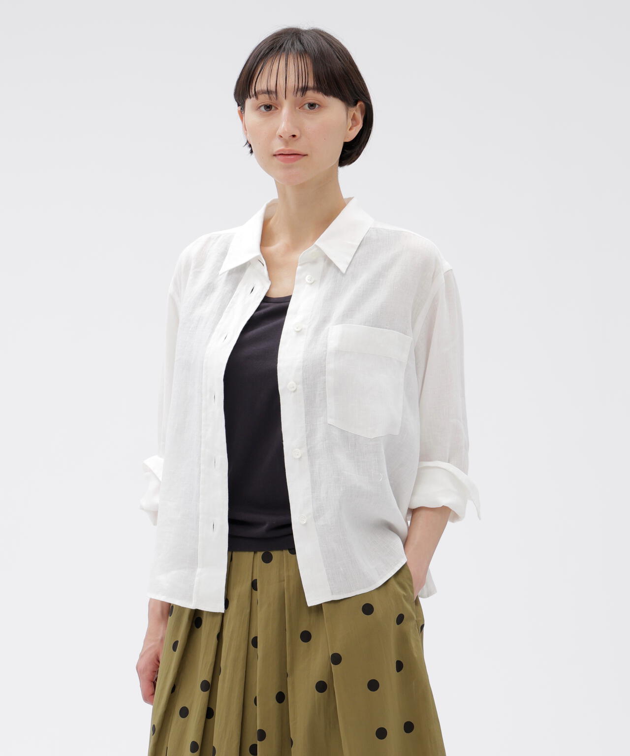 LIGHTWEIGHT LINEN SHIRT | MARGARET HOWELL（マーガレット・ハウエル