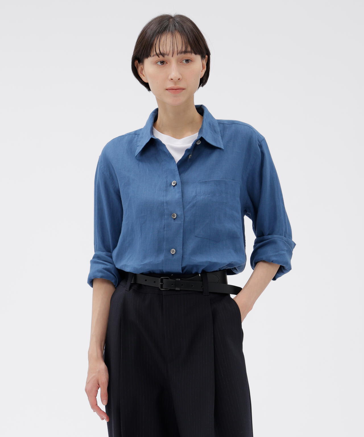 LIGHTWEIGHT LINEN SHIRT | MARGARET HOWELL（マーガレット・ハウエル