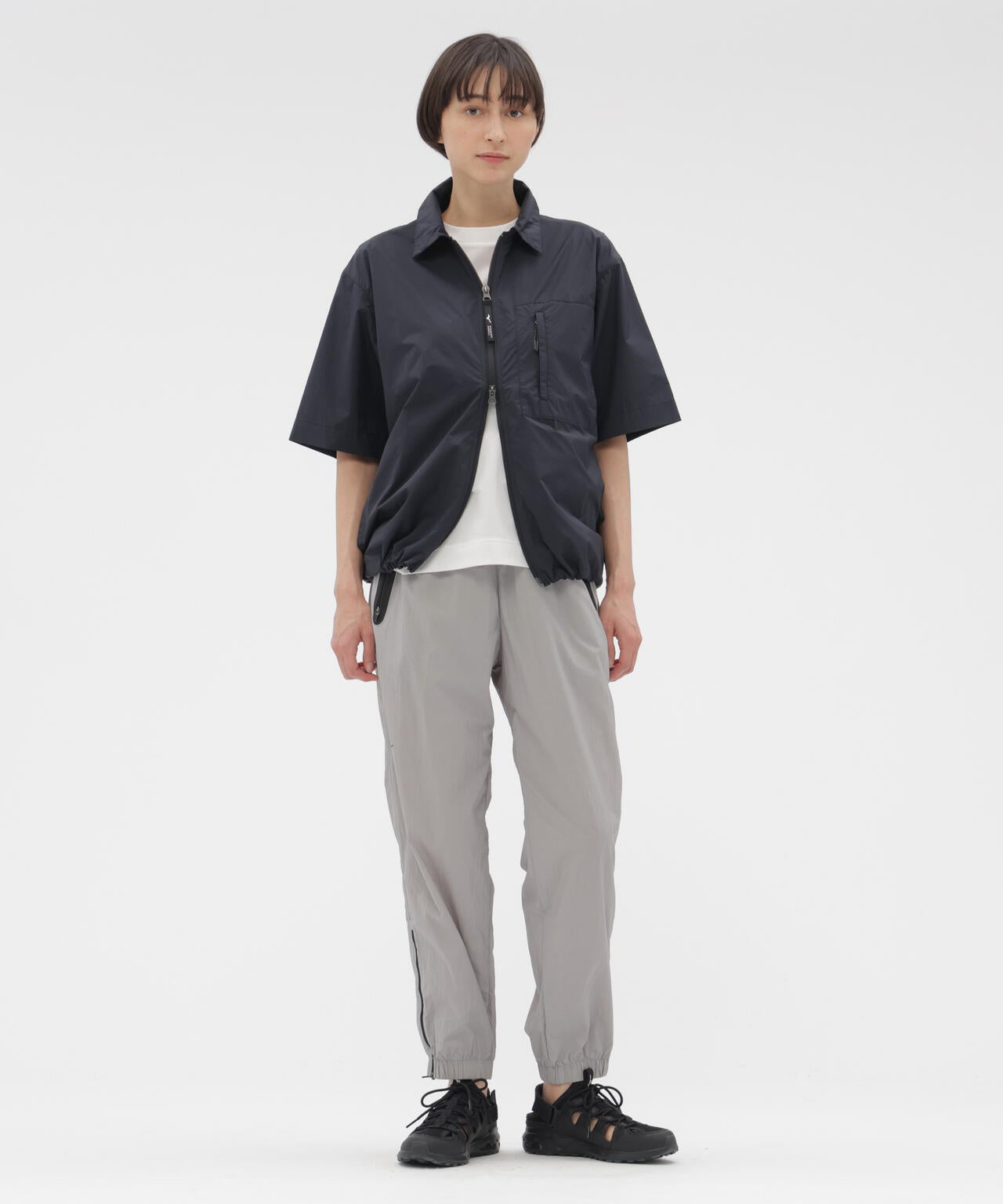 WATER REPELLENT LIGHTWEIGHT NYLON POPLIN SHIRT | MARGARET HOWELL