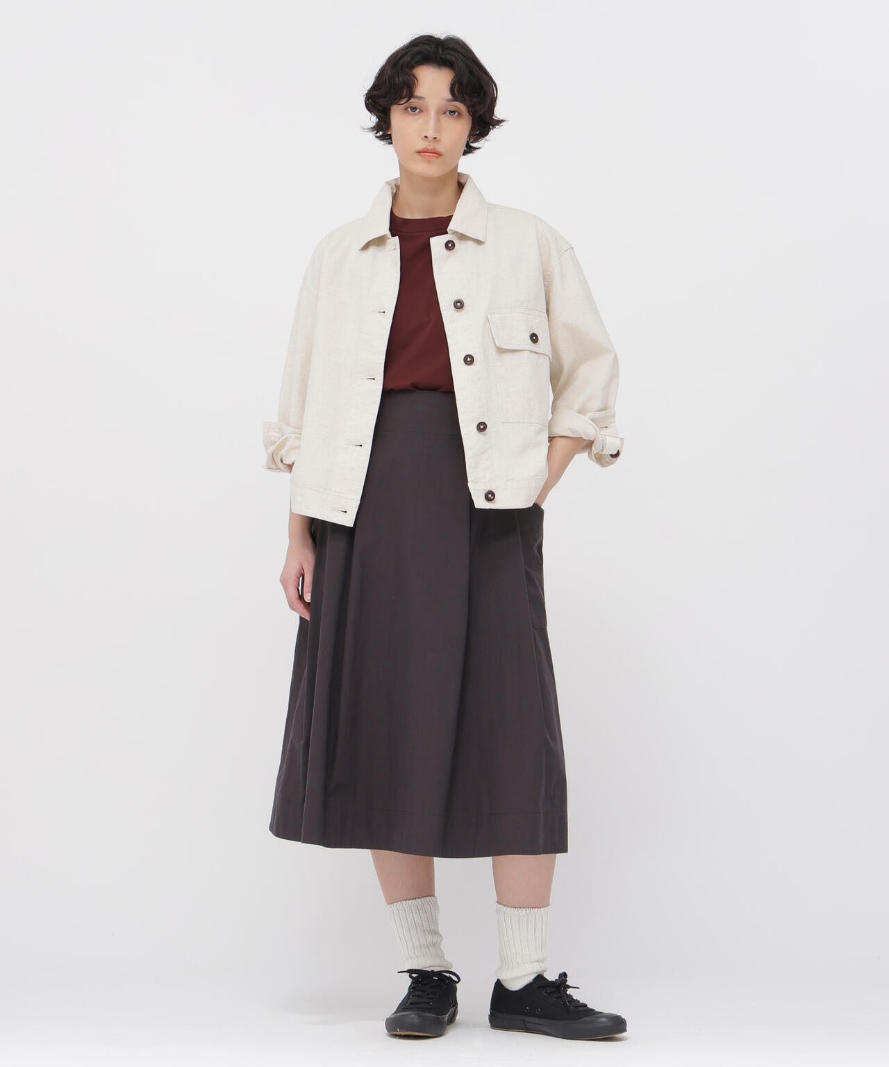 HIGHDENCE PIQUE JERSEY TOP