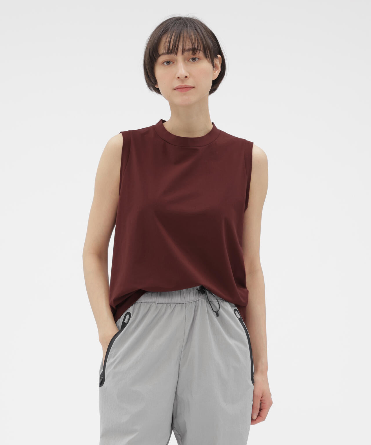 HIGHDENCE PIQUE JERSEY TOP