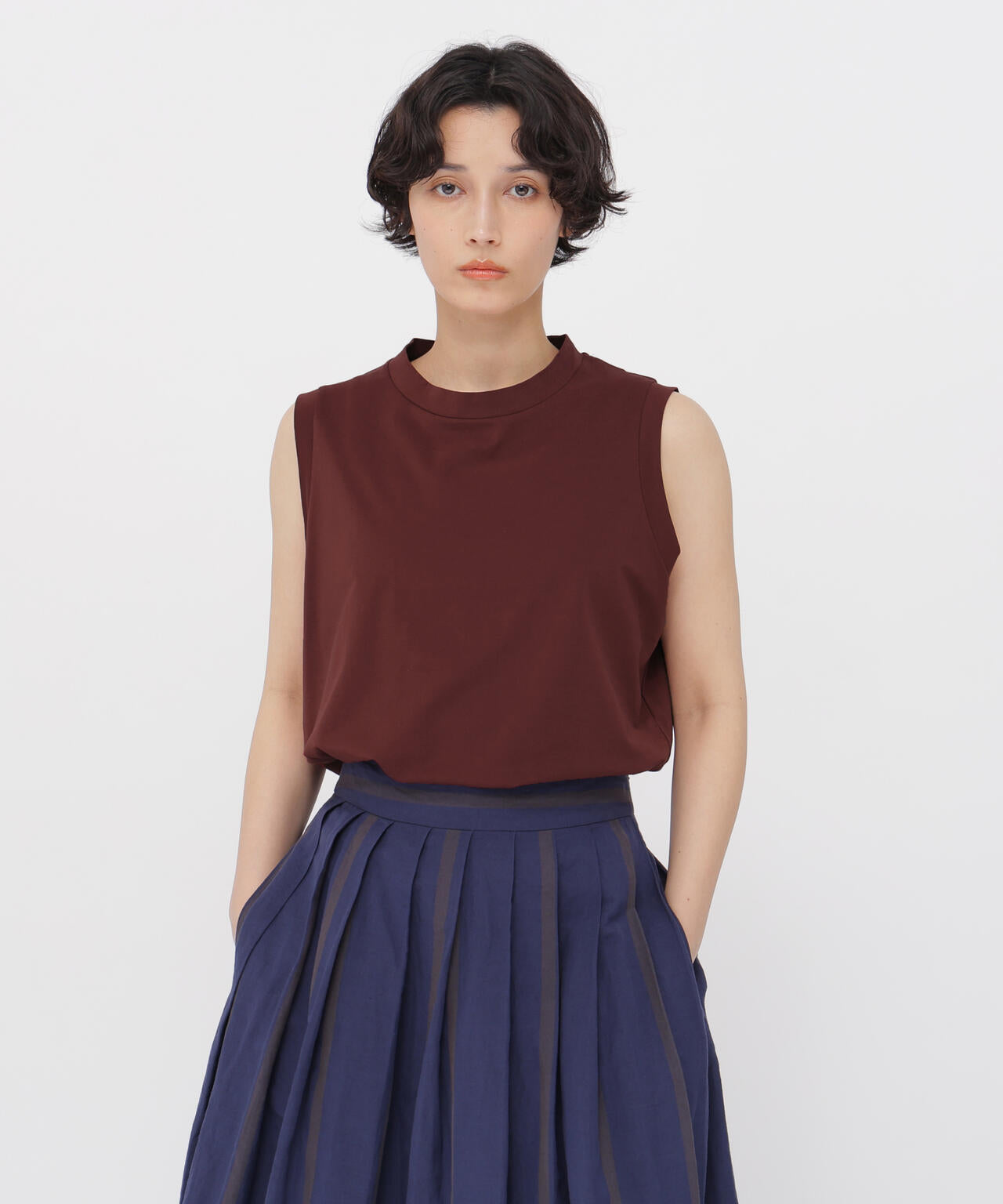 HIGHDENCE PIQUE JERSEY TOP