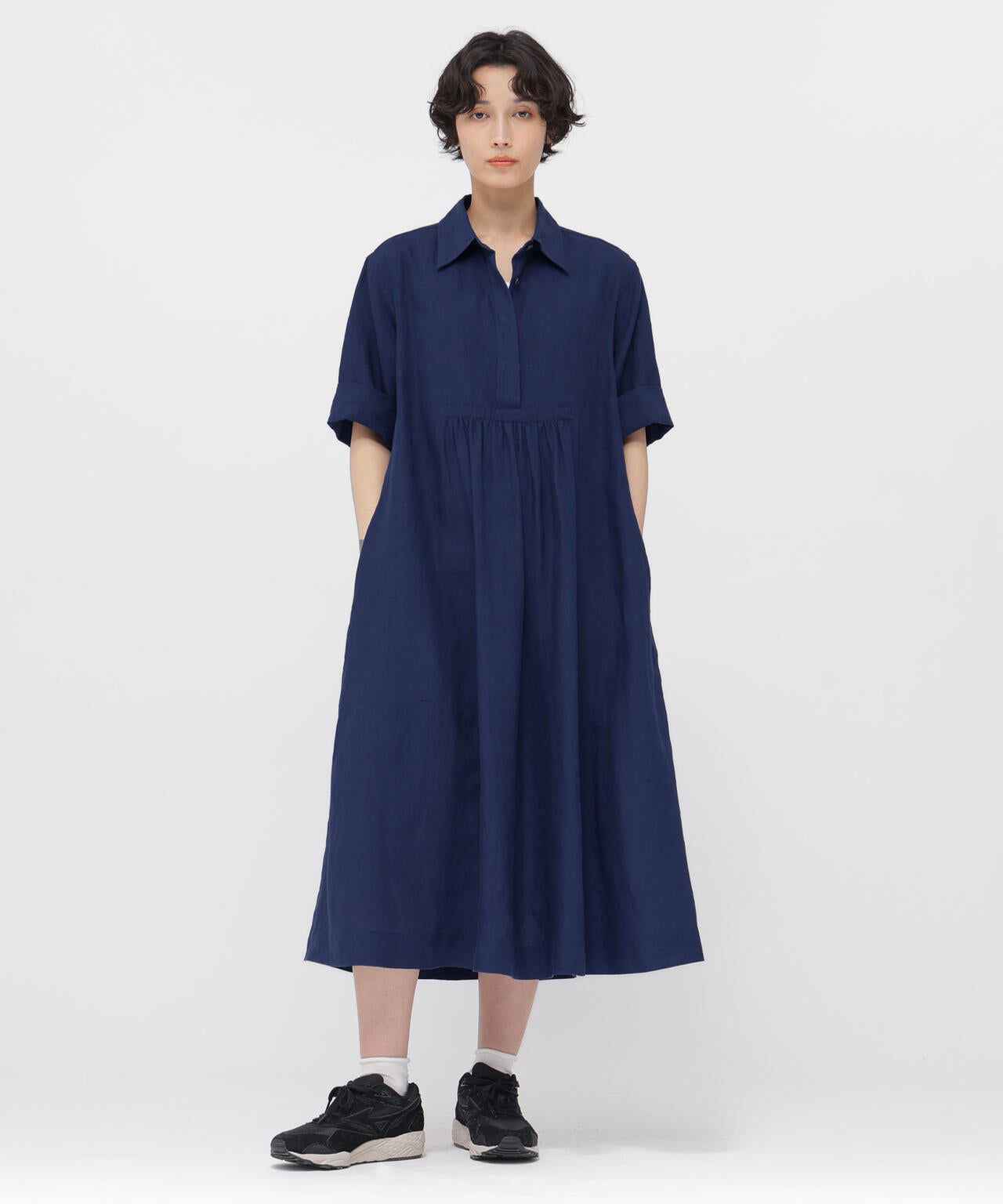 SHIRTING LINEN DRESS | MARGARET HOWELL（マーガレット・ハウエル