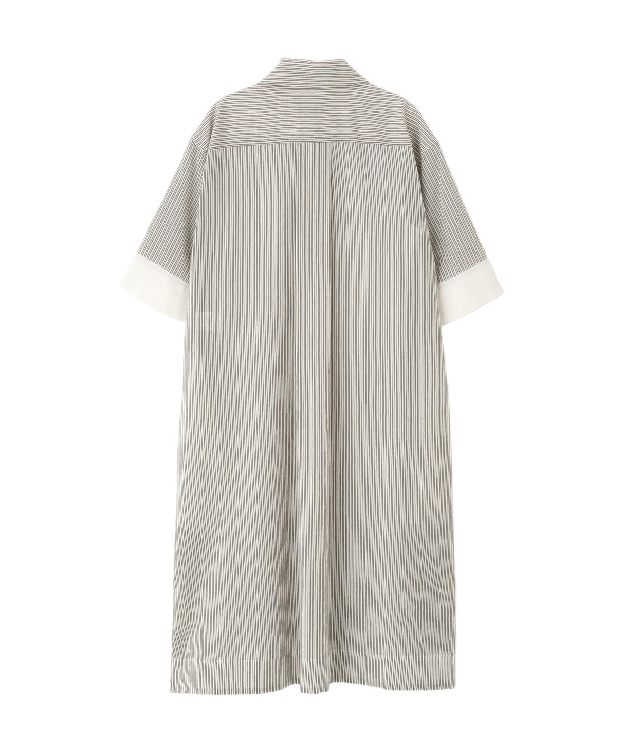 DOUBLE STRIPE COTTON SILK DRESS | MARGARET HOWELL（マーガレット