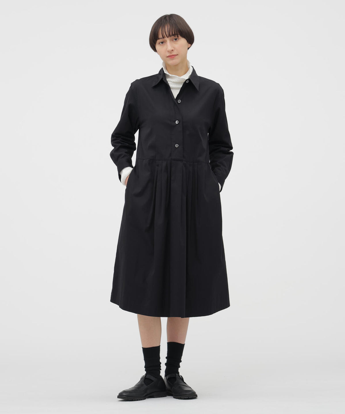 COTTON SILK PLAINWEAVE DRESS | MARGARET HOWELL（マーガレット 