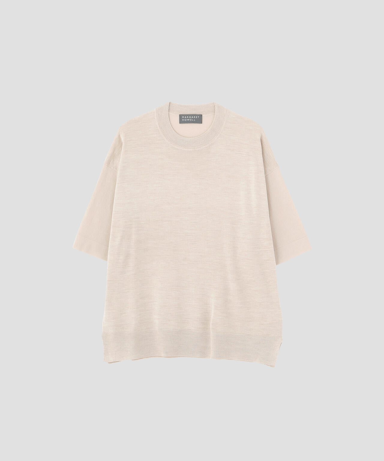 新品✨マーガレットハウエル　MHL 七分袖　コットンシルクカシミヤ混ニット WASHABLE SILK AND COTTON KNITWEAR | MARGARET HOWELL（マーガレット