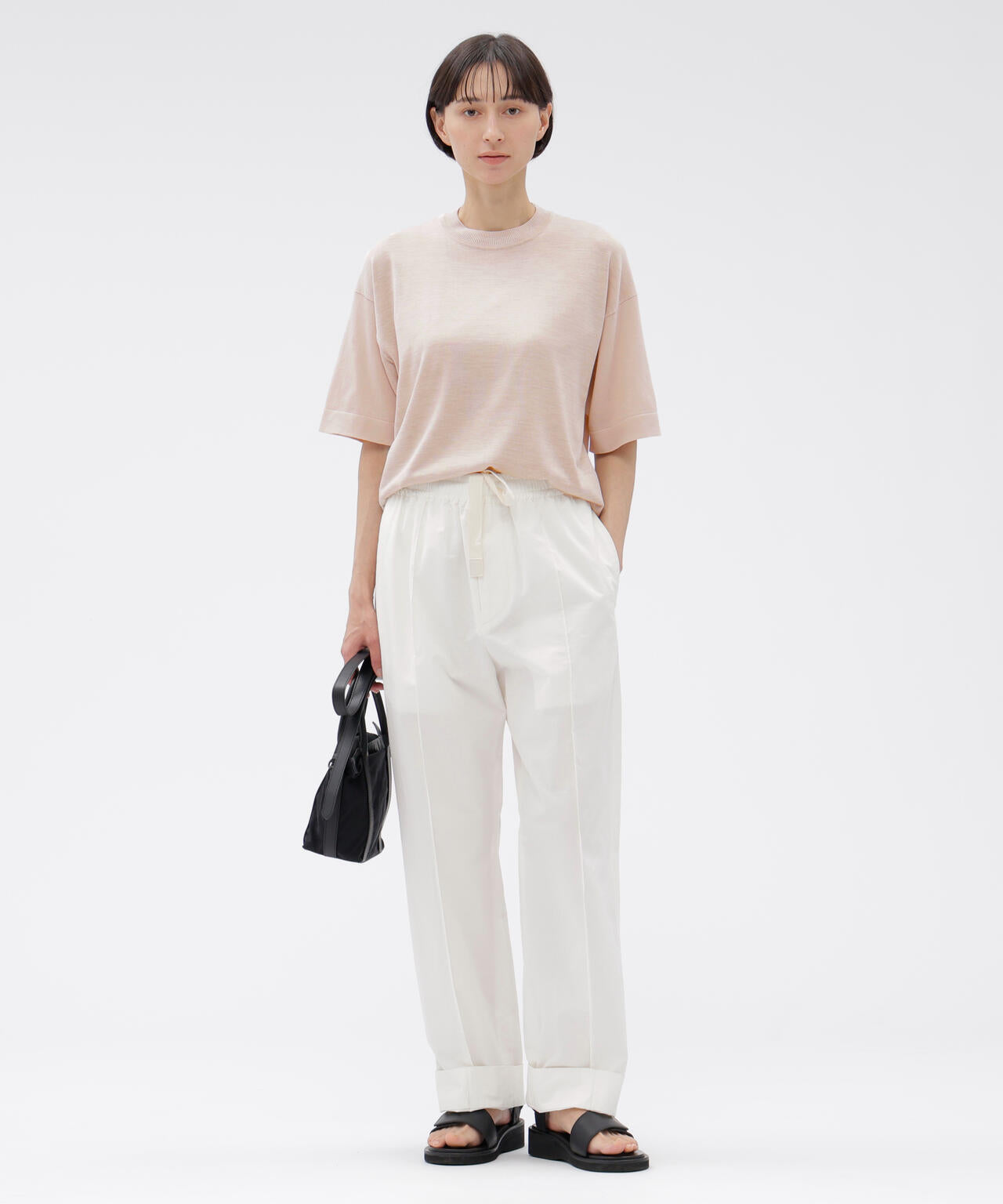 新品✨マーガレットハウエル　MHL 七分袖　コットンシルクカシミヤ混ニット WASHABLE SILK AND COTTON KNITWEAR | MARGARET HOWELL（マーガレット