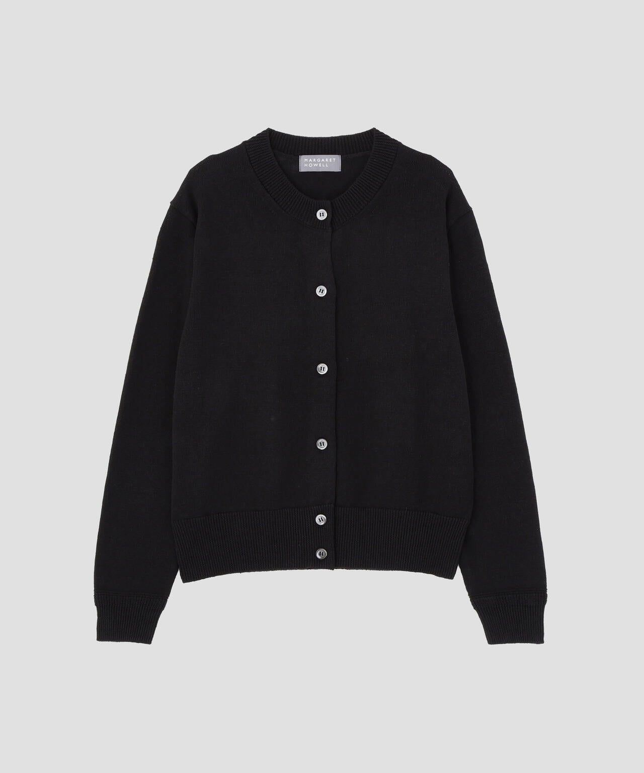 MHL マーガレットハウエル ニットジャケット ジップアップ カーディガン 黒 中古・古着通販】MARGARET HOWELL (マーガレットハウエル) カシミヤ混