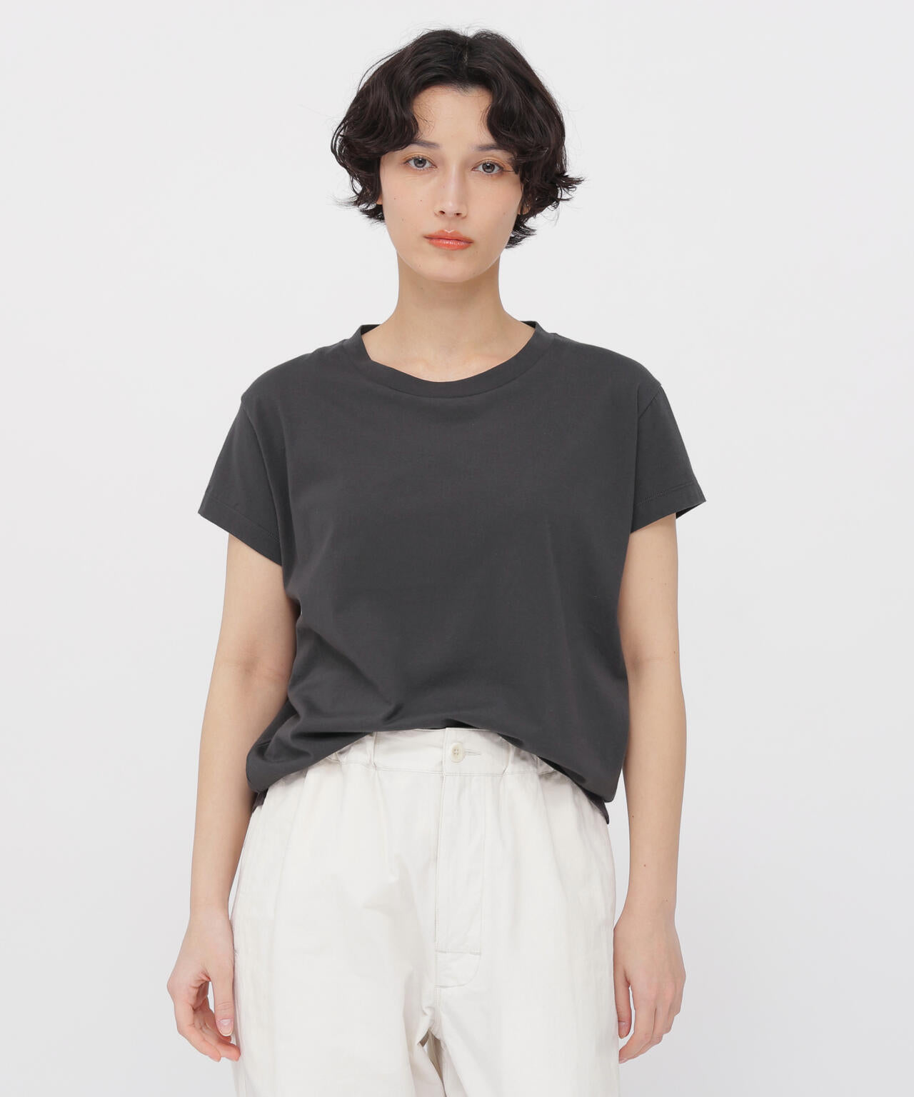 トップス MARGARET HOWELL TOUGH COTTON JERSEY TOP PLAIN COTTON JERSEY TOP | MARGARET HOWELL（マーガレット・ハウエル