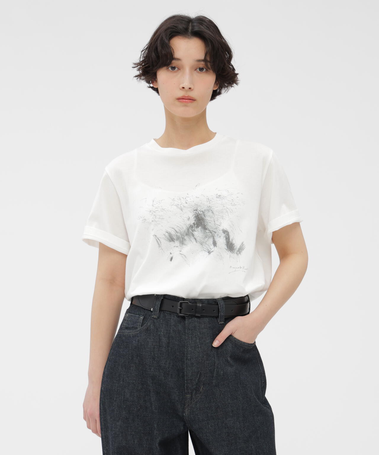 LANDSCAPE PRINT COTTON JERSEY TOP | MARGARET HOWELL（マーガレット