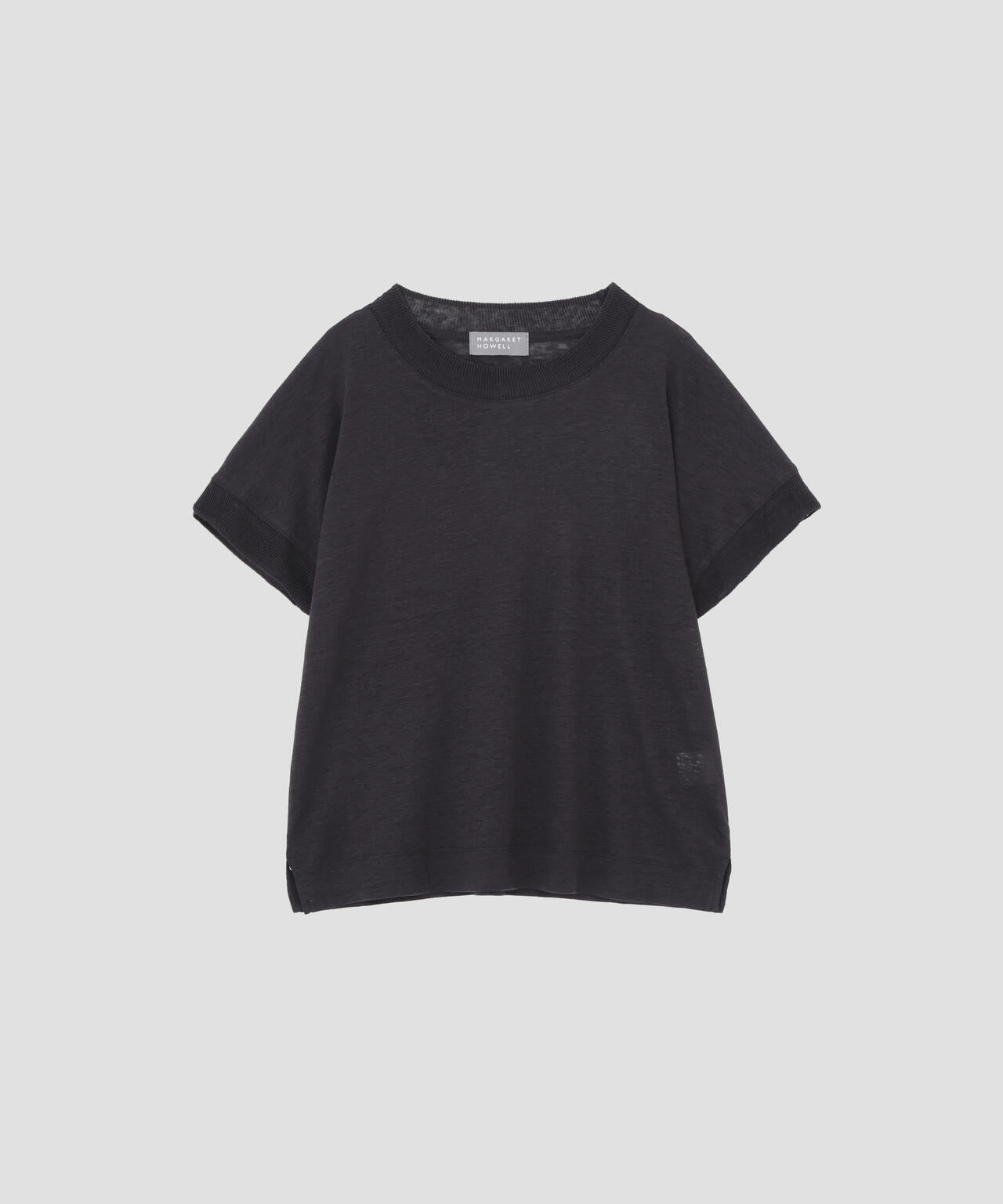 MARGARET HOWELL LINEN JERSEY TOP 578-5168030 定価18700円 カットソー 25SS ブラック レディース マーガレットハウエル【中古】5-0815S♪ MARGARET HOWELL LINEN JERSEY TOP 578-5168030 定価18700円