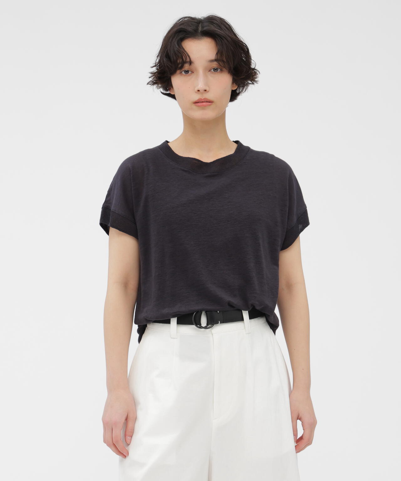 LINEN JERSEY TOP | MARGARET HOWELL（マーガレット・ハウエル