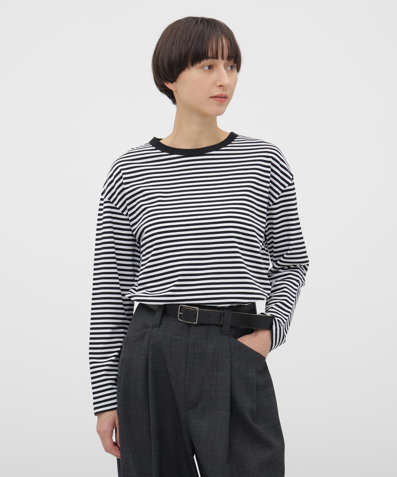 SOFT COTTON JERSEY TOP | MARGARET HOWELL（マーガレット・ハウエル