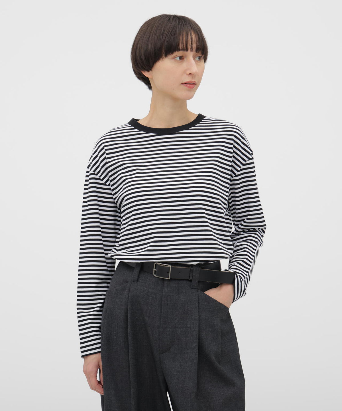SOFT COTTON JERSEY TOP | MARGARET HOWELL（マーガレット・ハウエル 