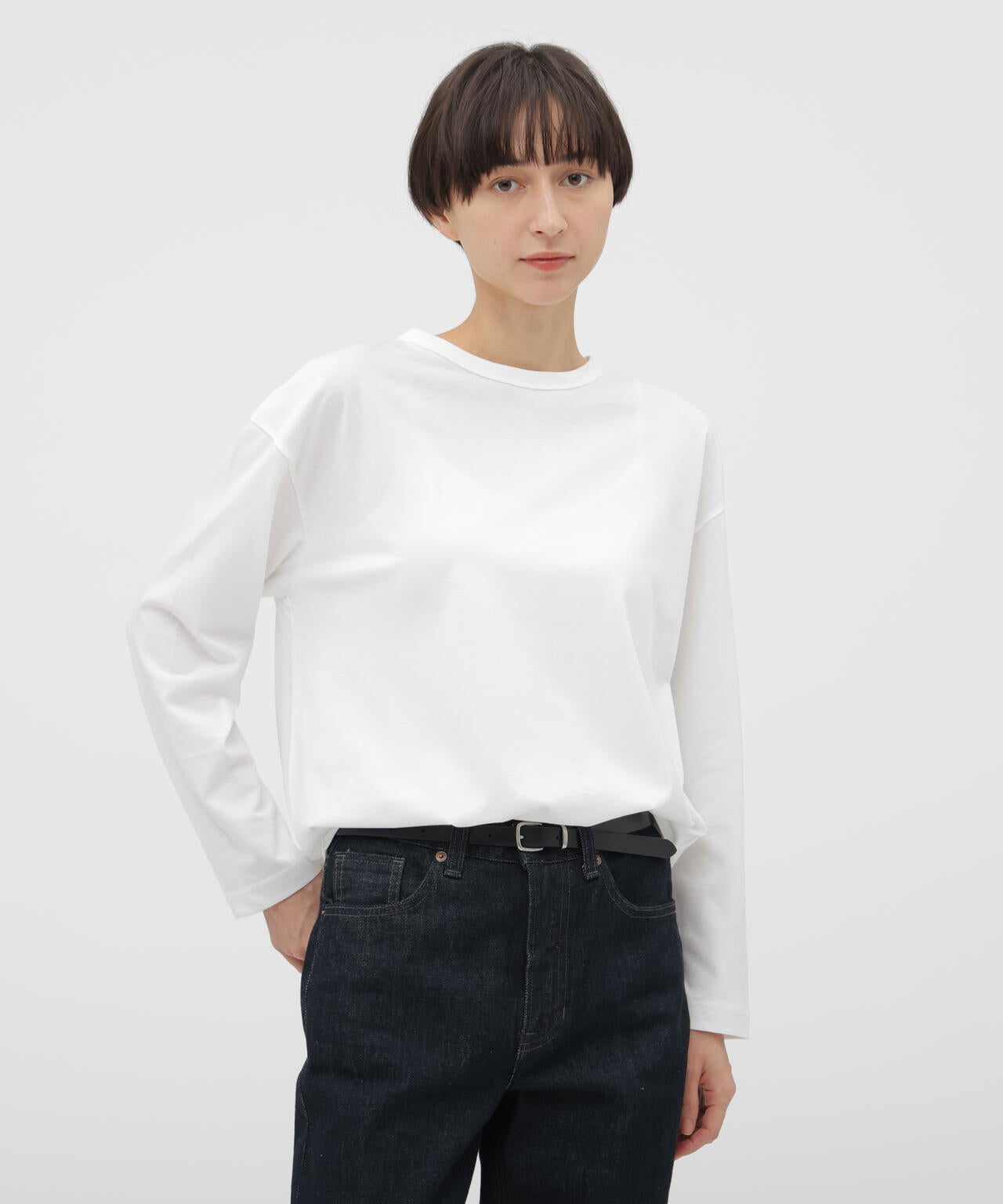 SOFT COTTON JERSEY TOP | MARGARET HOWELL（マーガレット・ハウエル