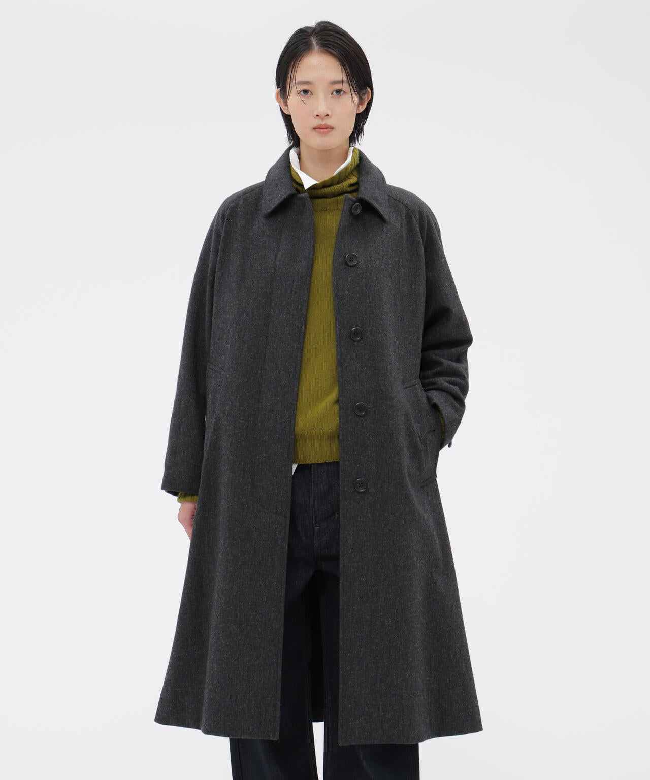 LIGHT FLANNEL COAT | MARGARET HOWELL（マーガレット・ハウエル