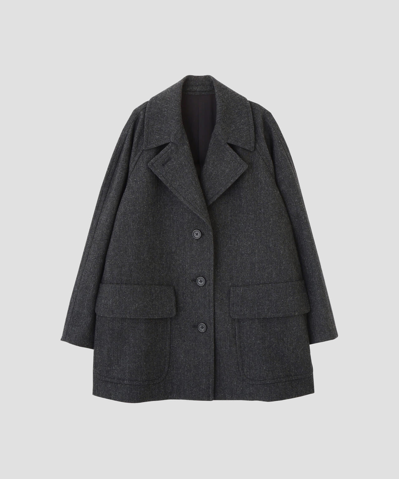 LIGHT FLANNEL SHORT COAT | MARGARET HOWELL（マーガレット・ハウエル