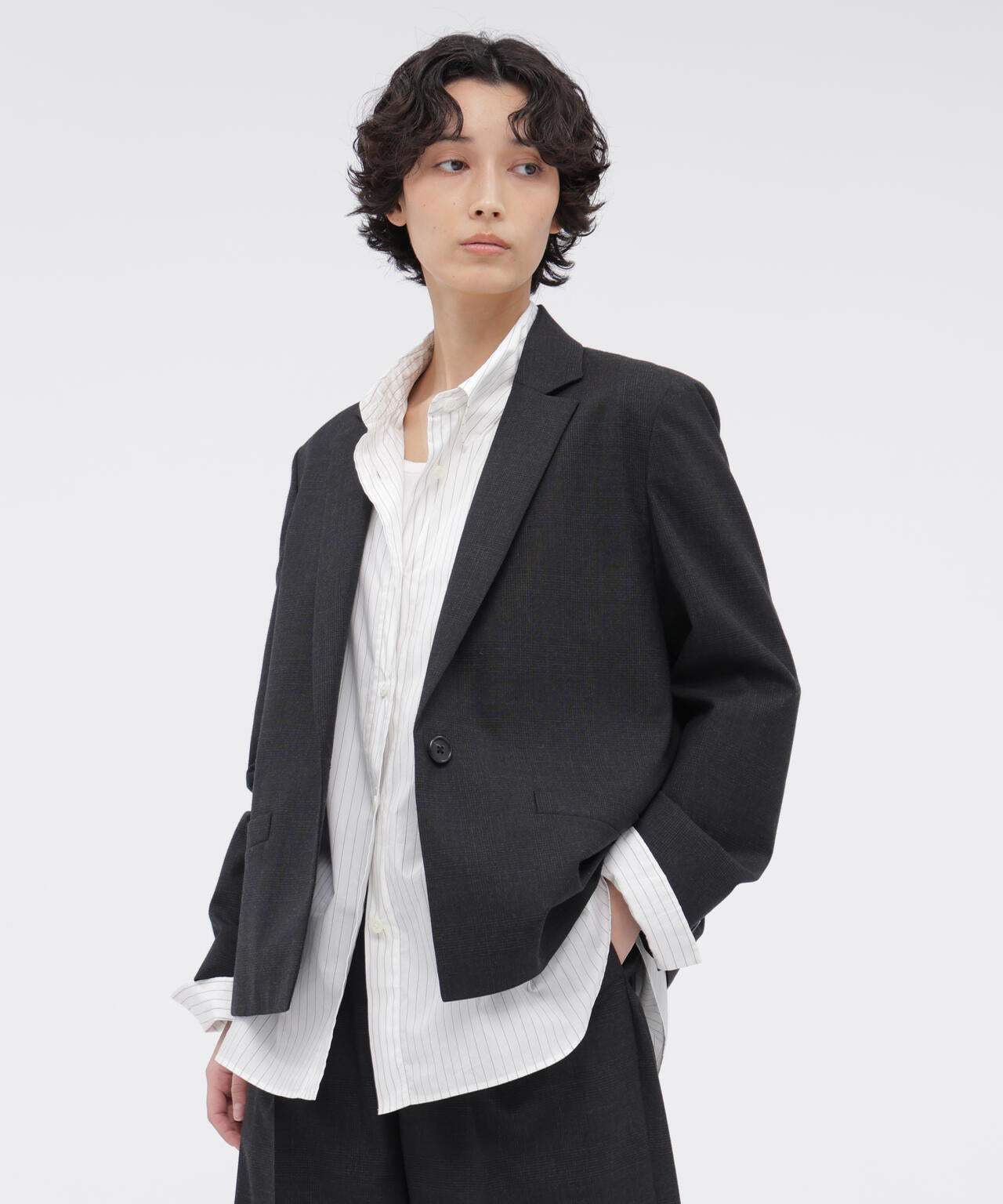 MUTED WOOL CHECK JACKET | MARGARET HOWELL（マーガレット・ハウエル