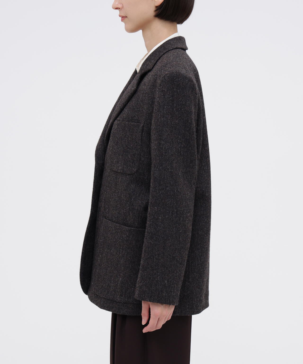 BROKEN WOOL HERRINGBONE JACKET | MARGARET HOWELL（マーガレット