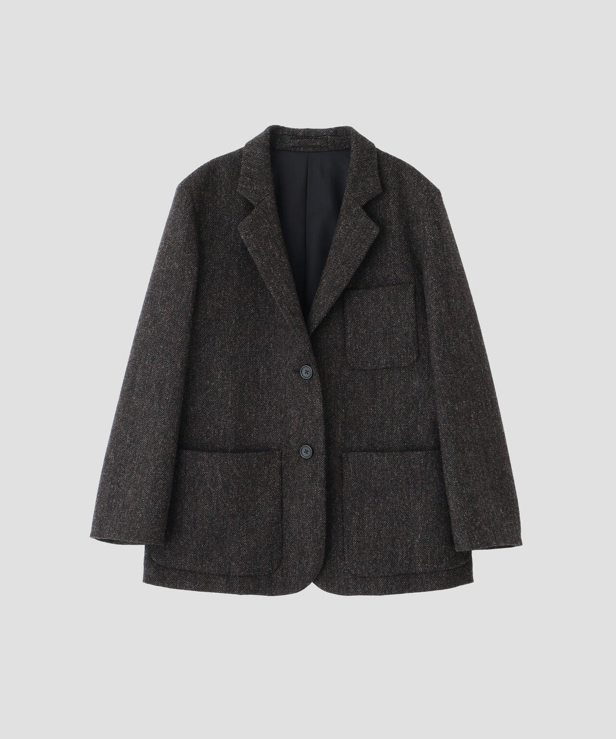 BROKEN WOOL HERRINGBONE JACKET
