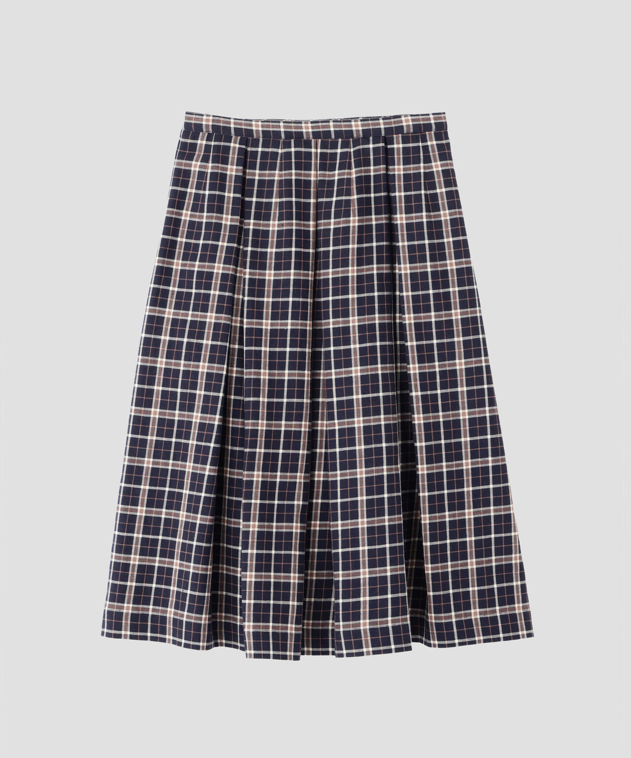 WOOL LINEN CHECK SKIRT | MARGARET HOWELL（マーガレット・ハウエル