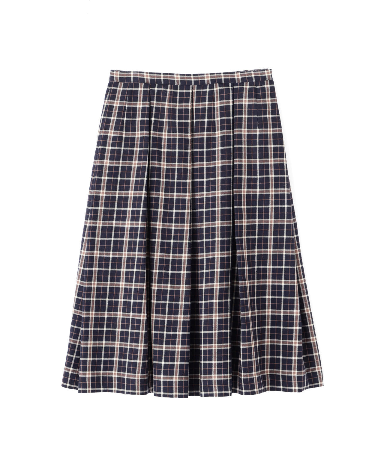 WOOL LINEN CHECK SKIRT | MARGARET HOWELL（マーガレット・ハウエル