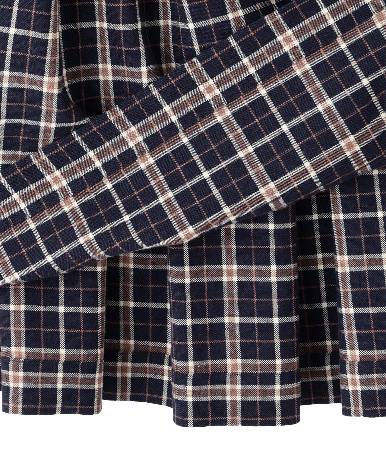 WOOL LINEN CHECK SKIRT | MARGARET HOWELL（マーガレット・ハウエル