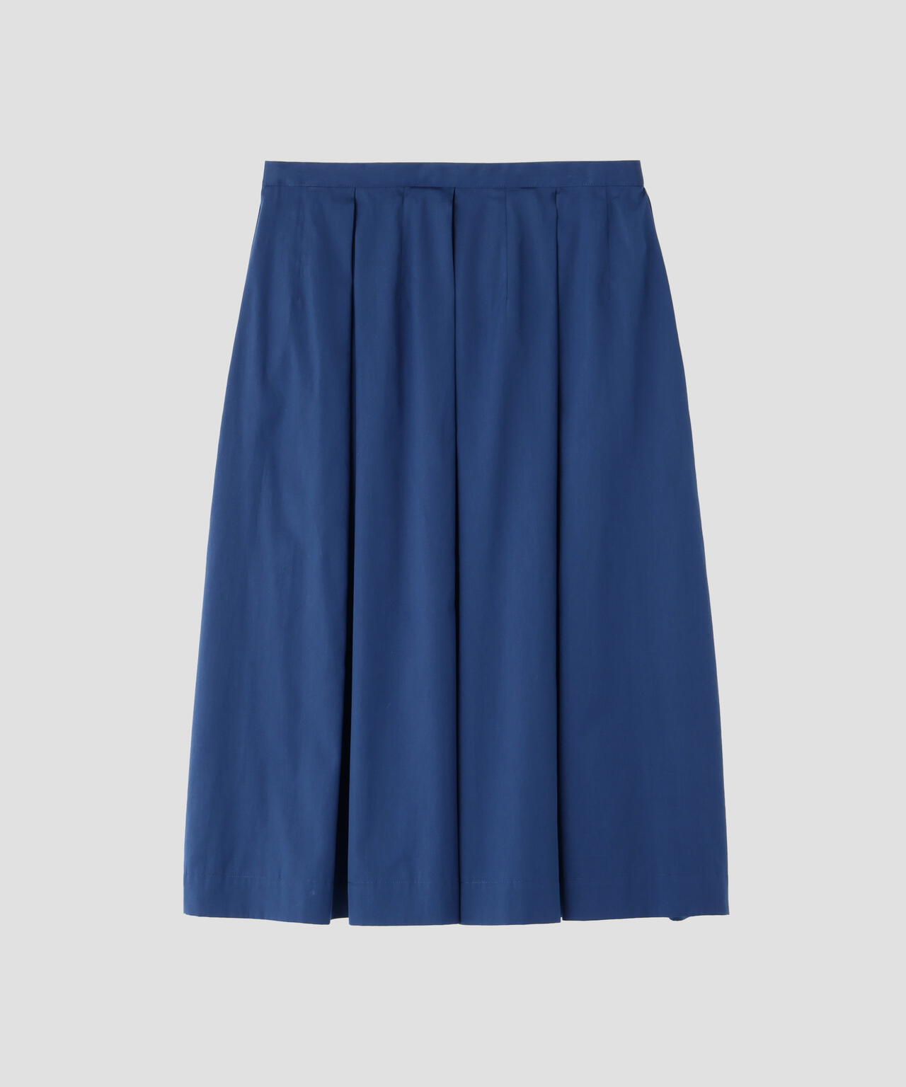 COTTON SILK POPLIN SKIRT