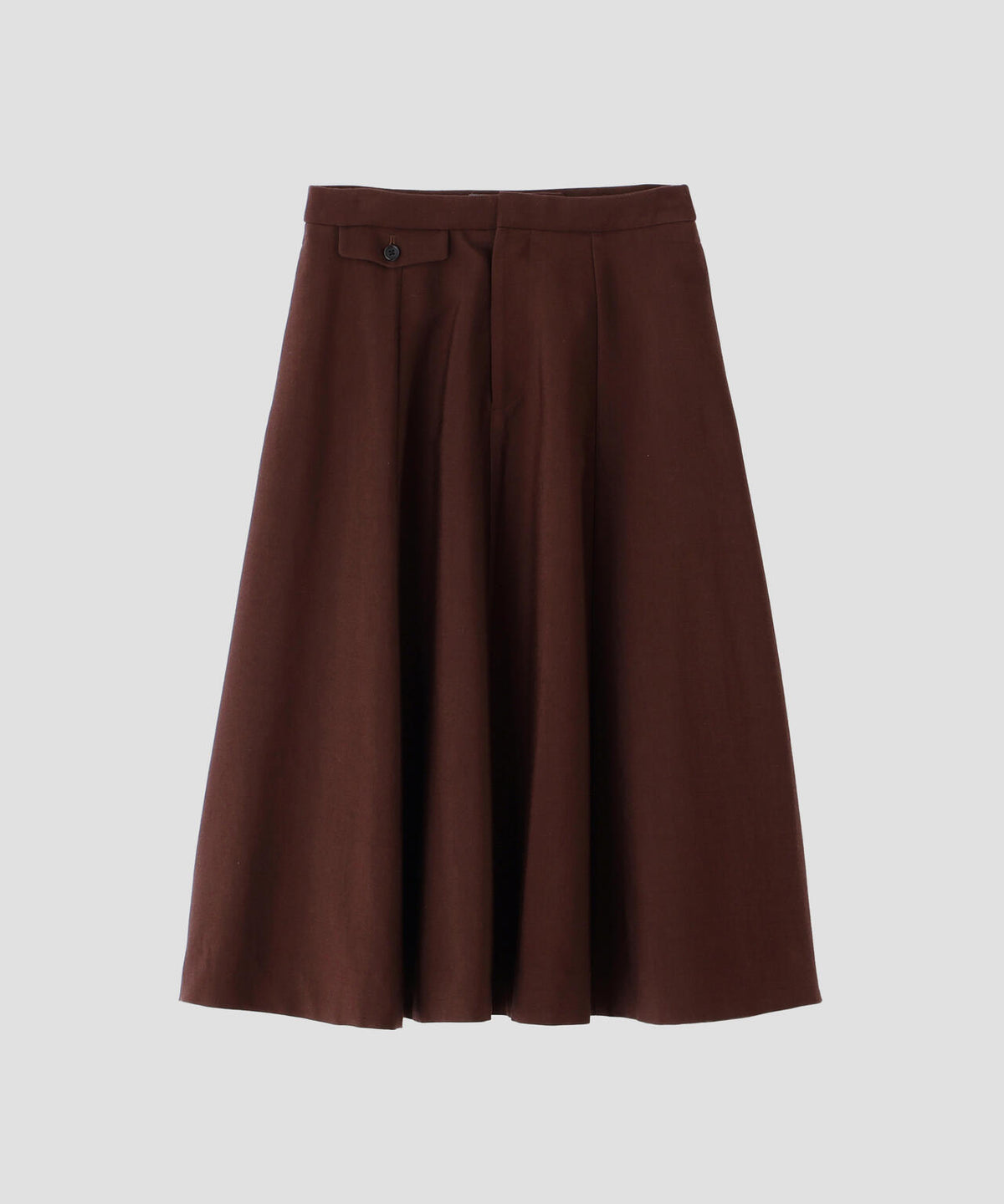 WOOL COTTON MOLESKIN SKIRT
