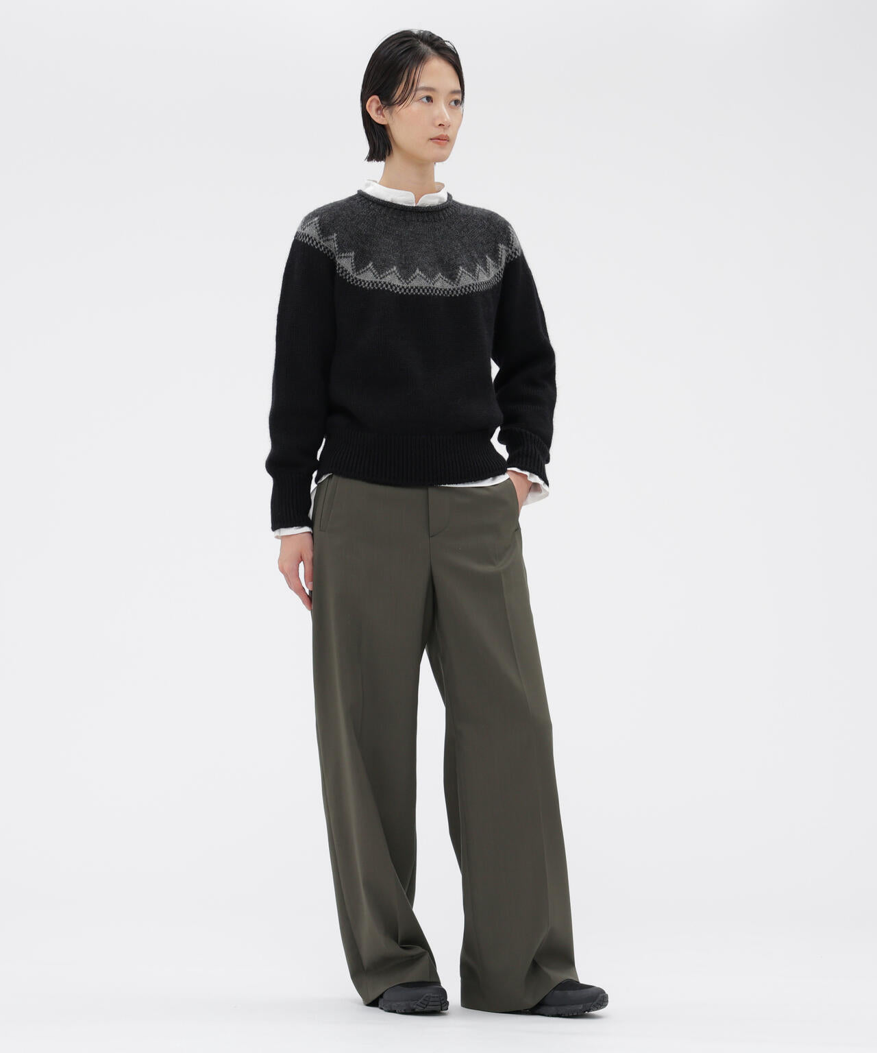 WASHABLE WOOL PLAINWEAVE TROUSERS | MARGARET HOWELL（マーガレット