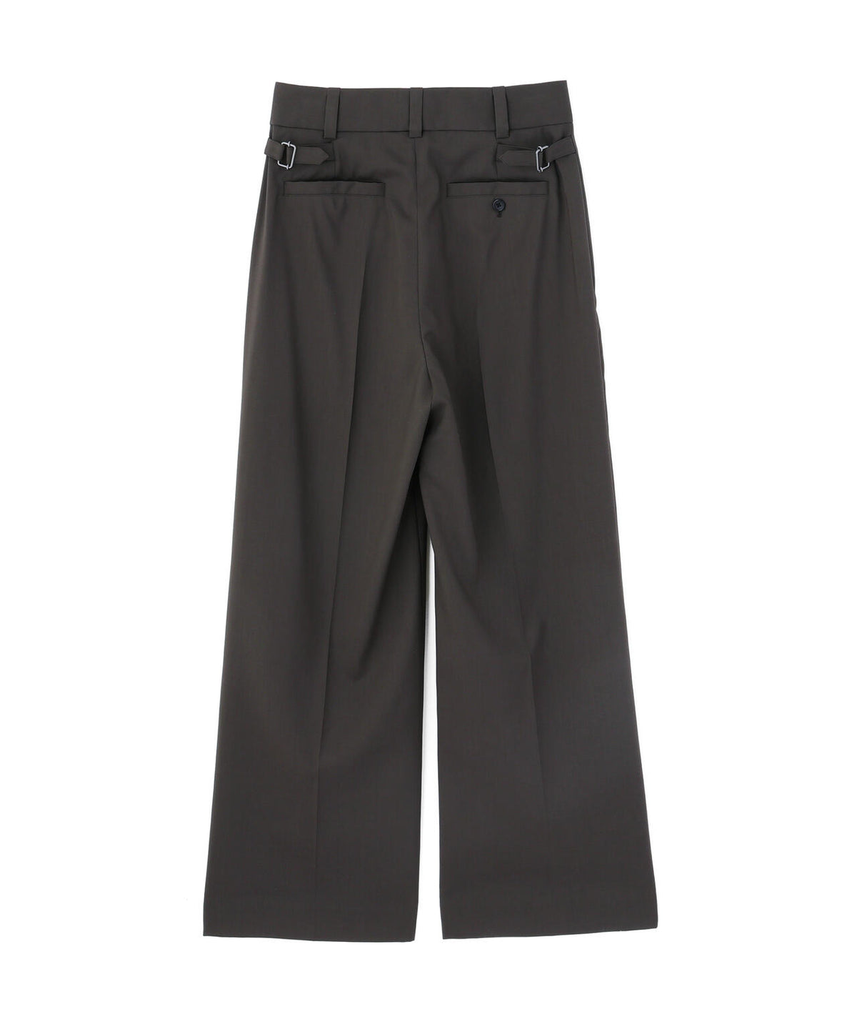 WASHABLE WOOL PLAINWEAVE TROUSERS