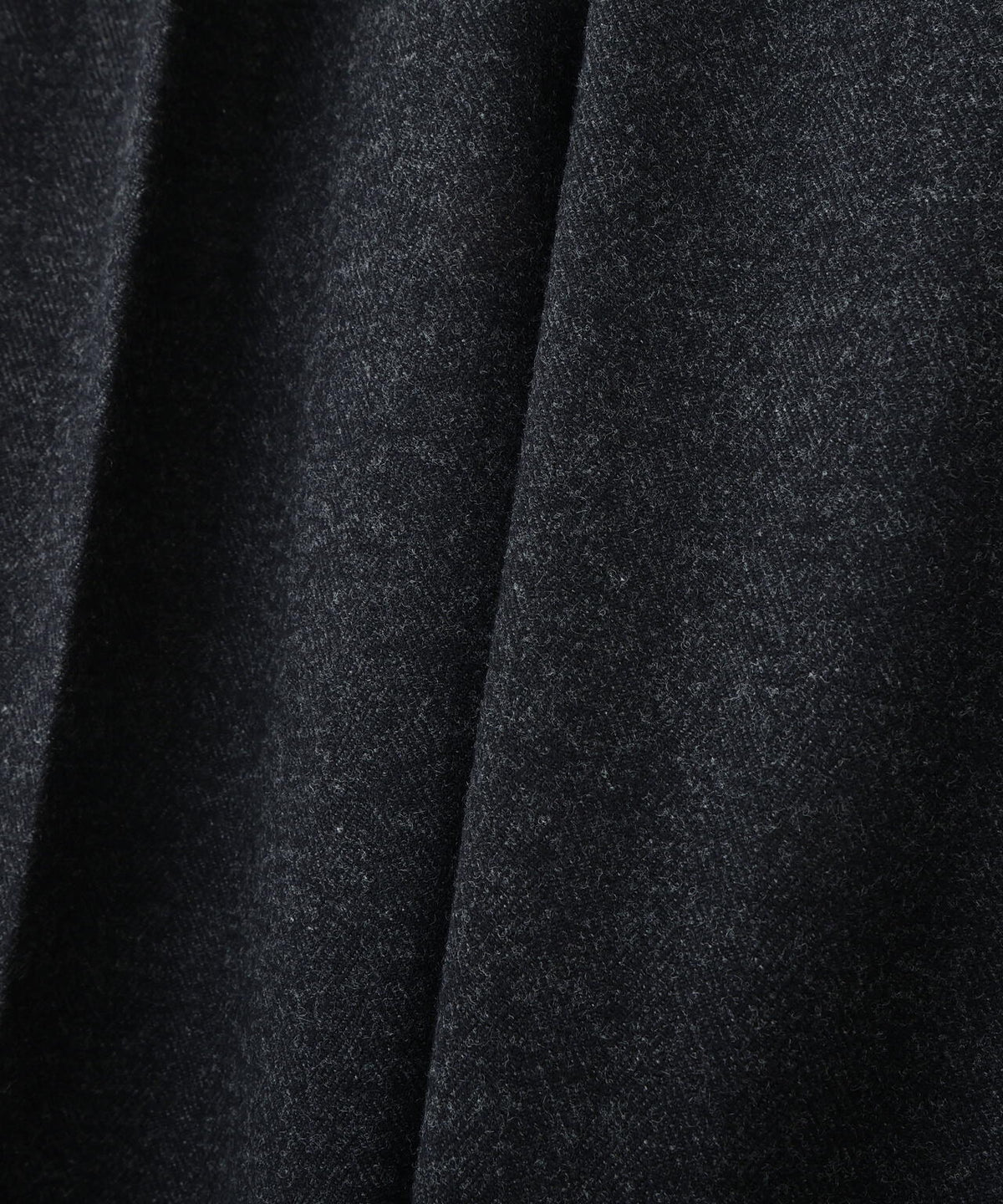 MILLED HERRINGBONE WOOL TROUSERS