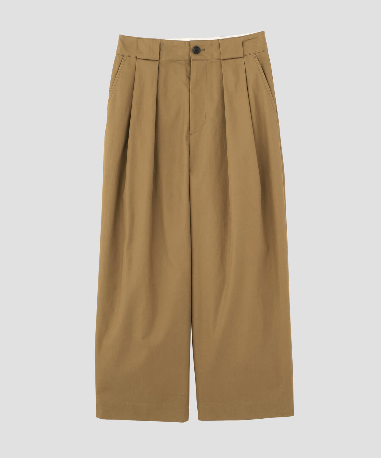 SOFT BRUSHED COTTON TWILL TROUSERS