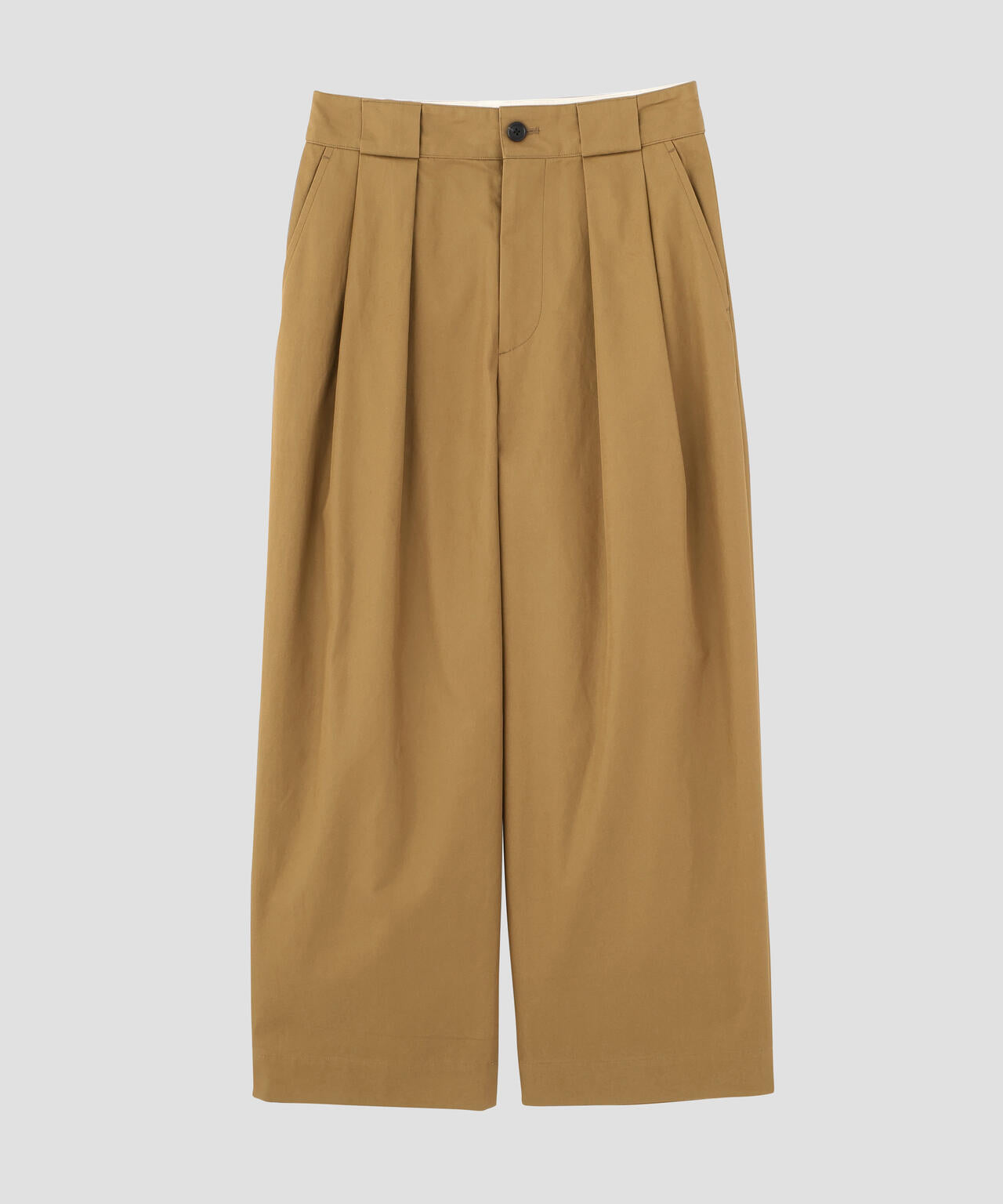 SOFT BRUSHED COTTON TWILL TROUSERS