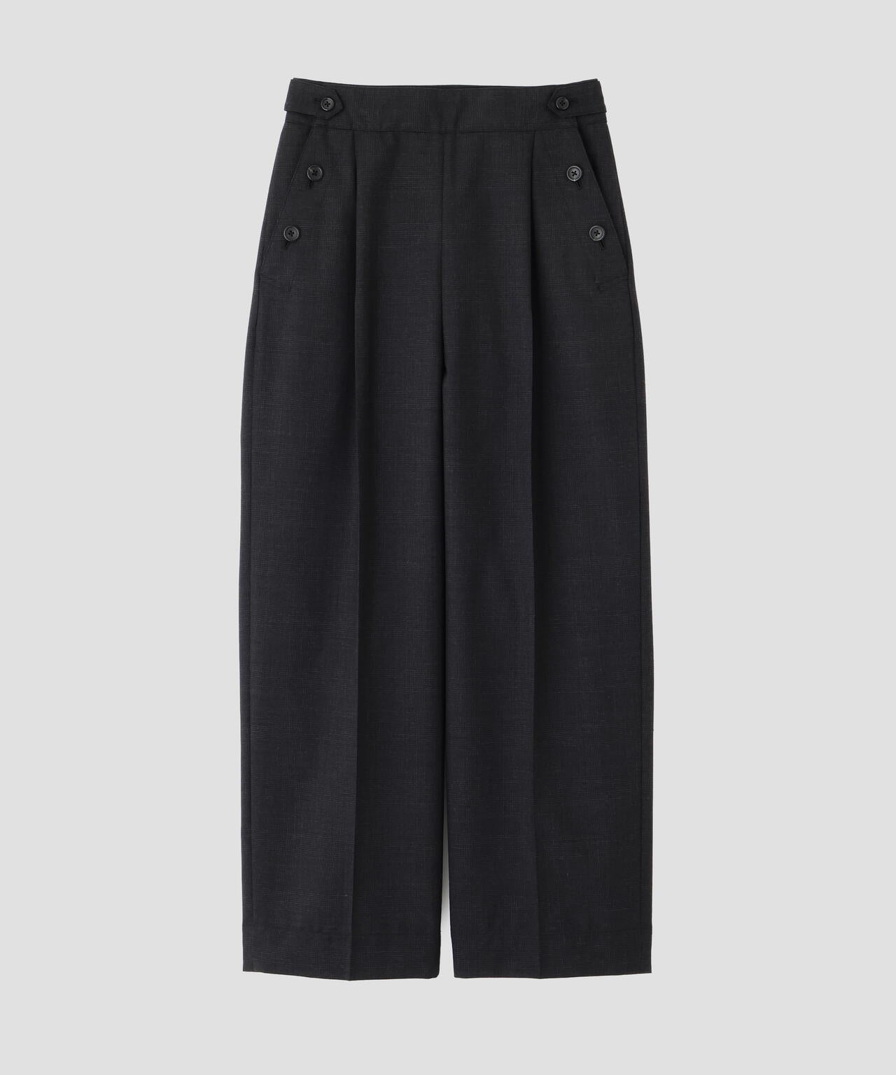 MUTED WOOL CHECK TROUSERS | MARGARET HOWELL（マーガレット