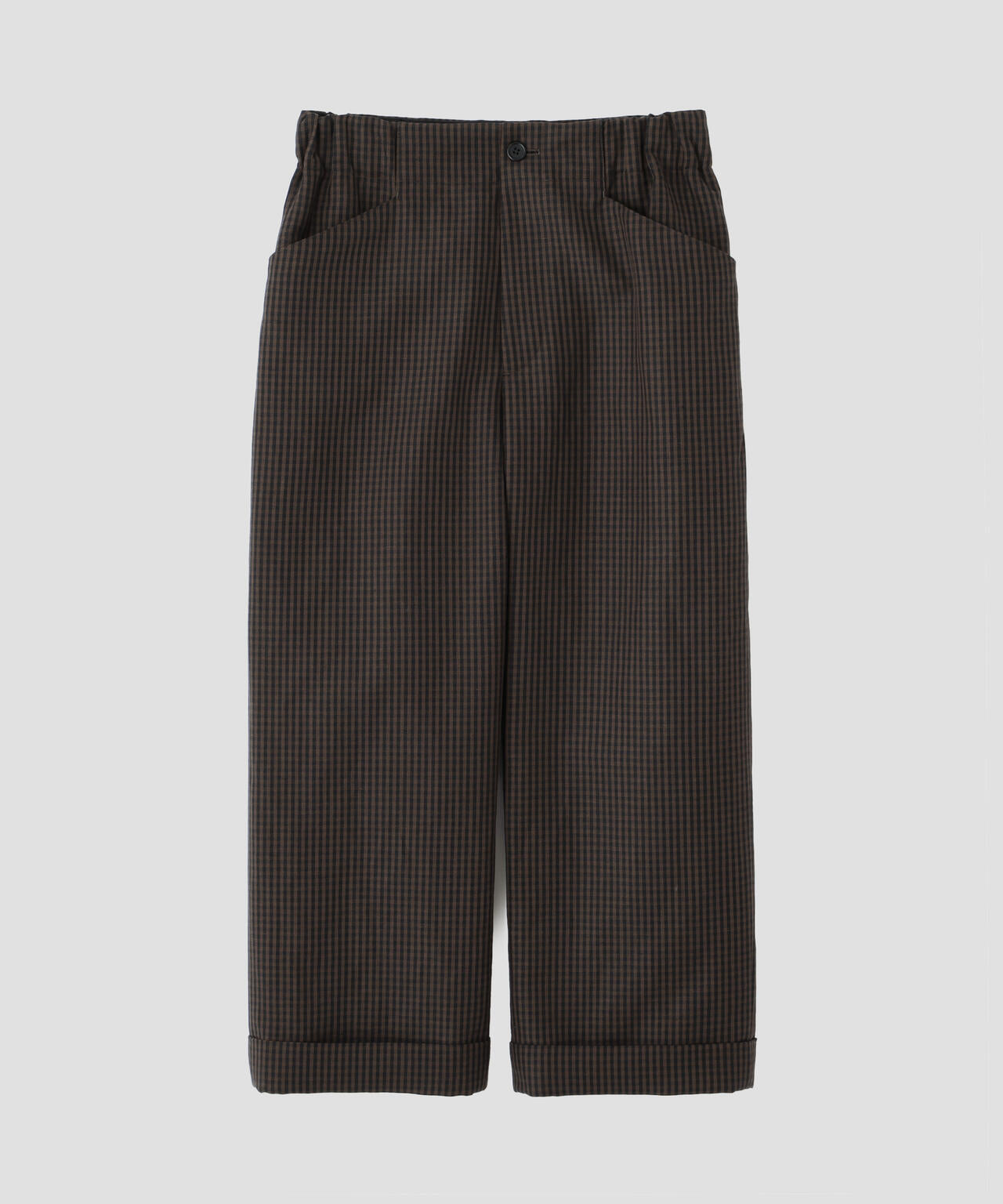 LINEN WOOL GINGHAM TROUSERS | MARGARET HOWELL（マーガレット